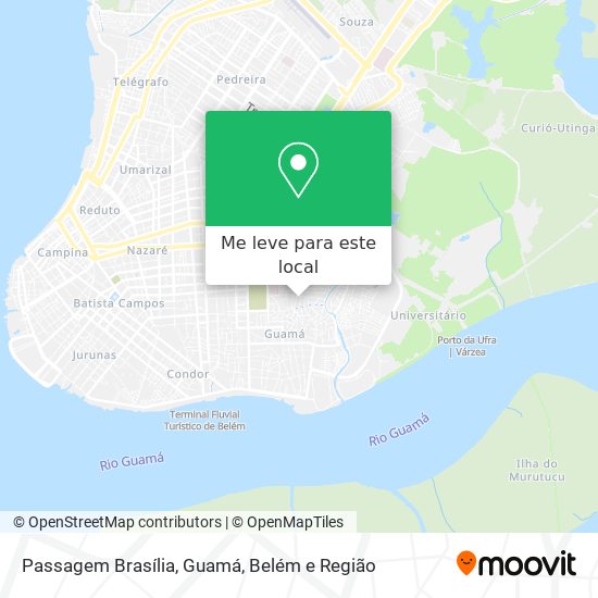 Passagem Brasília, Guamá mapa