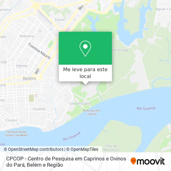 CPCOP - Centro de Pesquisa em Caprinos e Ovinos do Pará mapa