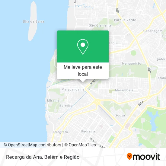 Recarga da Ana mapa