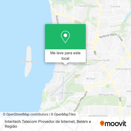 Intertech Telecom Provedor de Internet mapa