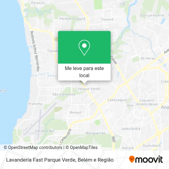 Lavanderia Fast Parque Verde mapa