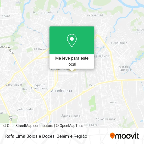 Rafa Lima Bolos e Doces mapa