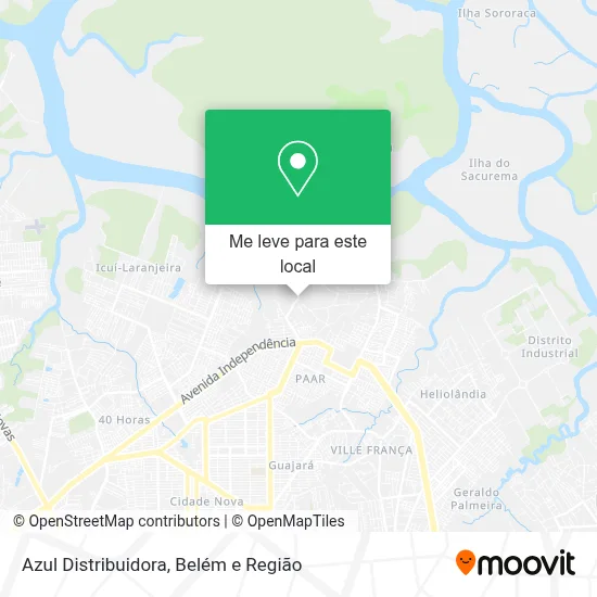 Azul Distribuidora mapa