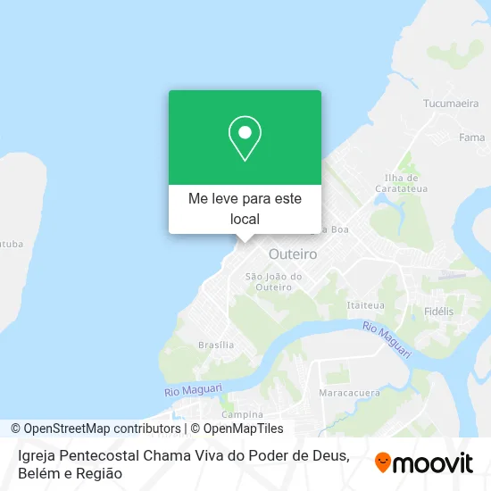 Igreja Pentecostal Chama Viva do Poder de Deus mapa