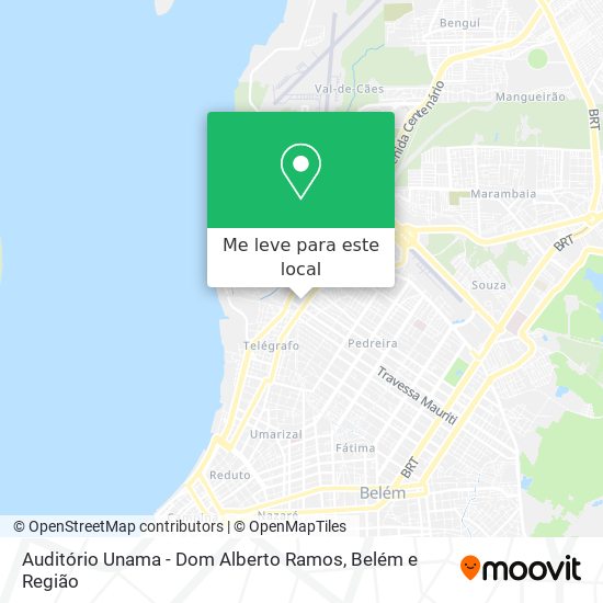 Auditório Unama - Dom Alberto Ramos mapa