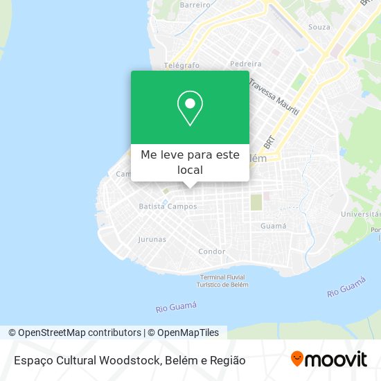 Espaço Cultural Woodstock mapa