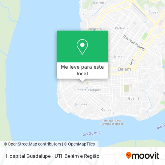Hospital Guadalupe - UTI mapa