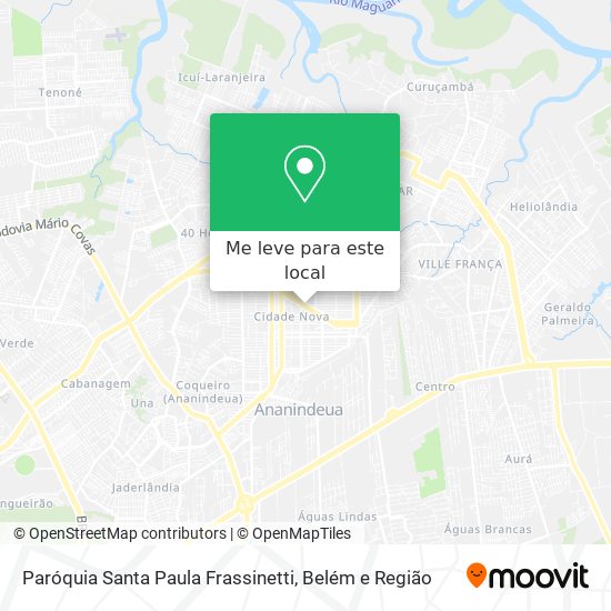 Paróquia Santa Paula Frassinetti mapa