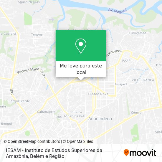 IESAM - Instituto de Estudos Superiores da Amazônia mapa