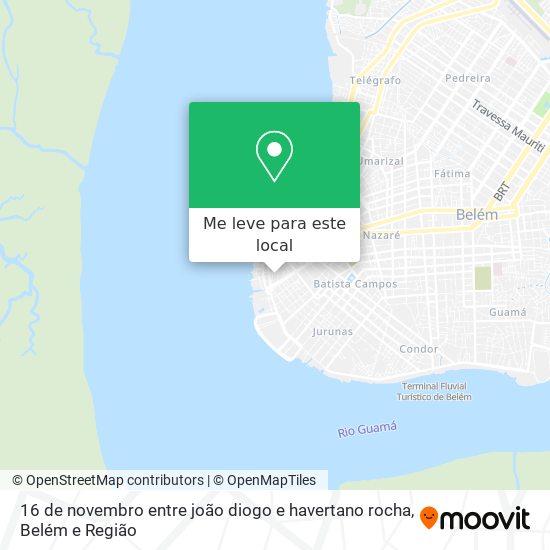 16 de novembro entre joão diogo e havertano rocha mapa