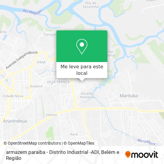 armazem paraiba - Distrito Industrial -ADI mapa