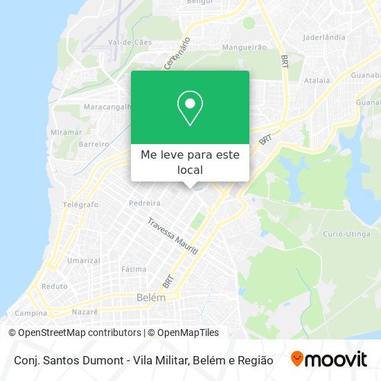 Conj. Santos Dumont - Vila Militar mapa
