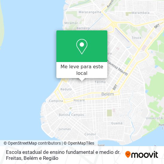 Escola estadual de ensino fundamental e medio dr. Freitas mapa
