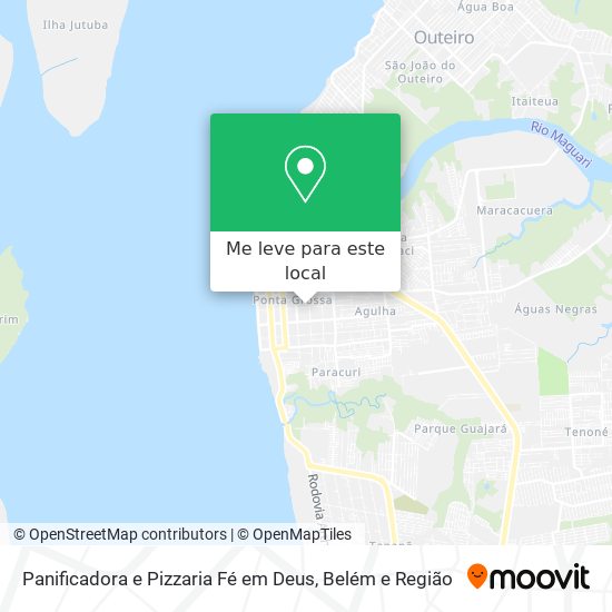 Panificadora e Pizzaria Fé em Deus mapa
