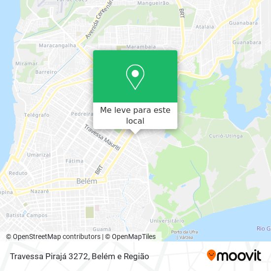 Travessa Pirajá 3272 mapa