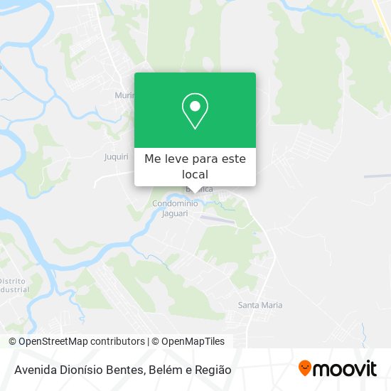 Avenida Dionísio Bentes mapa