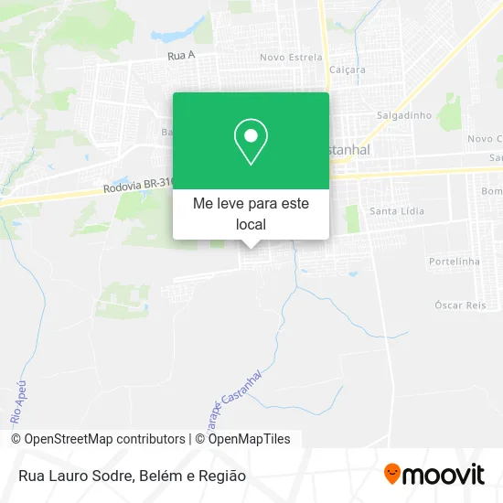 Rua Lauro Sodre mapa