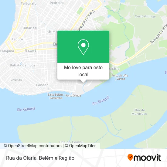 Rua da Olaria mapa