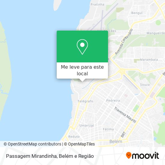 Passagem Mirandinha mapa