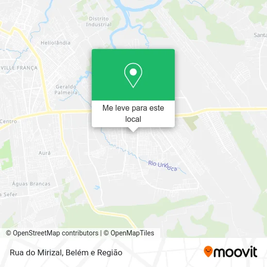 Rua do Mirizal mapa