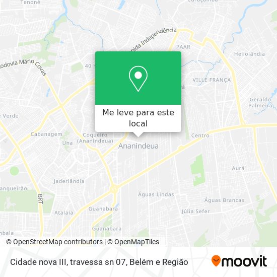 Cidade nova III, travessa sn 07 mapa