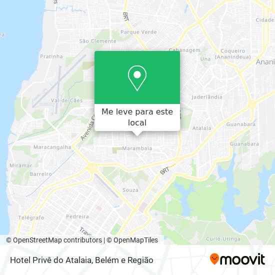 Hotel Privê do Atalaia mapa