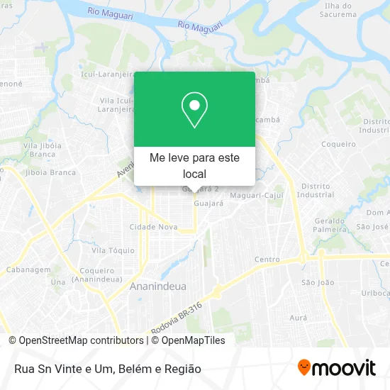 Rua Sn Vinte e Um mapa