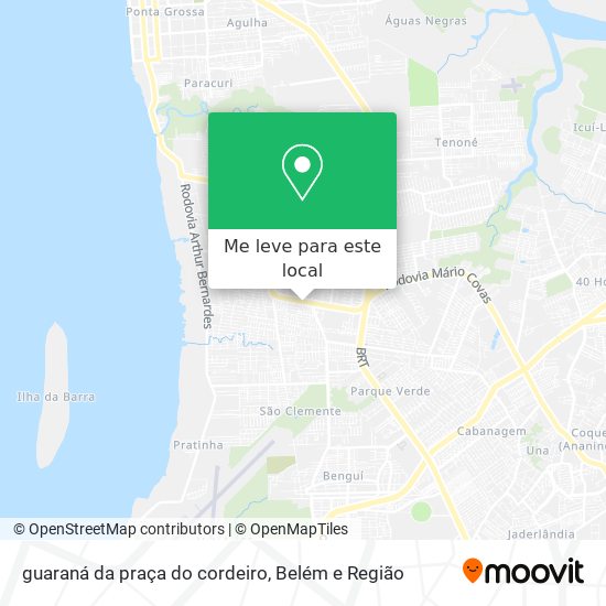 guaraná da praça do cordeiro mapa
