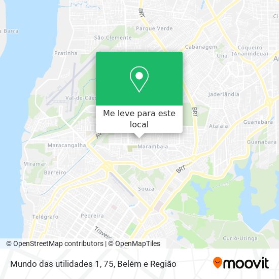 Mundo das utilidades 1, 75 mapa