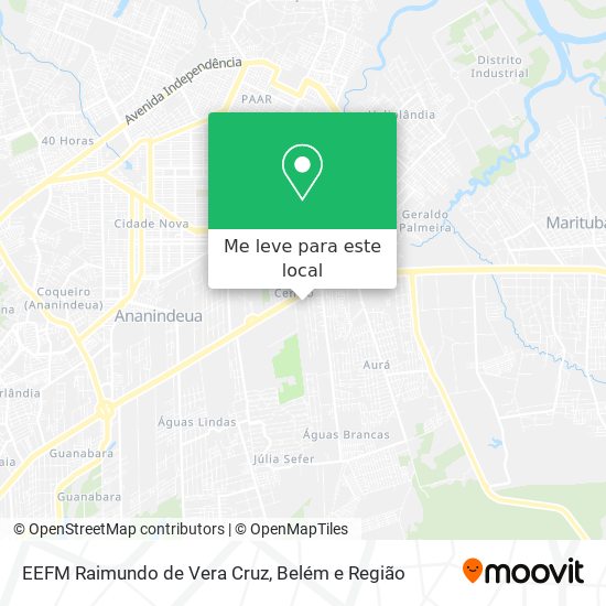 EEFM Raimundo de Vera Cruz mapa