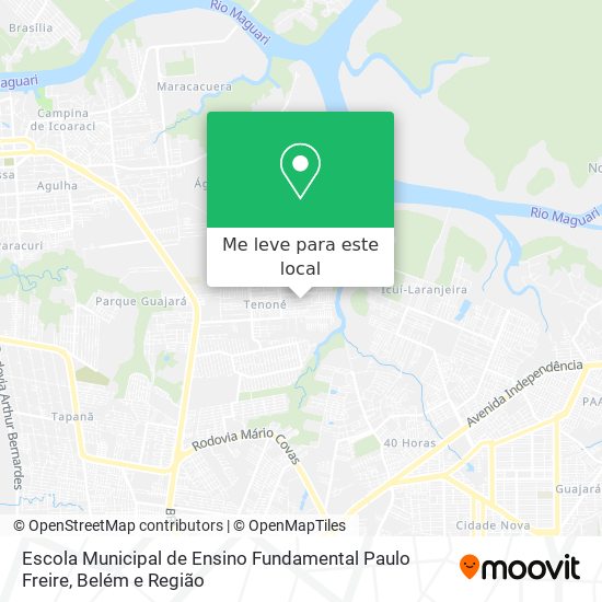 Escola Municipal de Ensino Fundamental Paulo Freire mapa