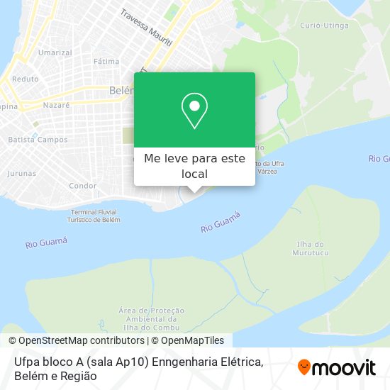 Ufpa bloco A (sala Ap10) Enngenharia Elétrica mapa