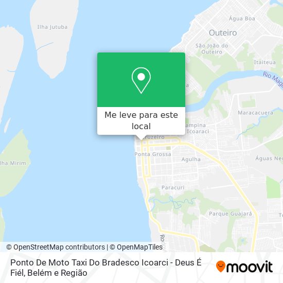 Ponto De Moto Taxi Do Bradesco Icoarci - Deus É Fiél mapa