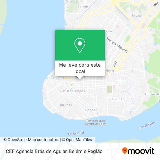 CEF Agencia Brás de Aguiar mapa