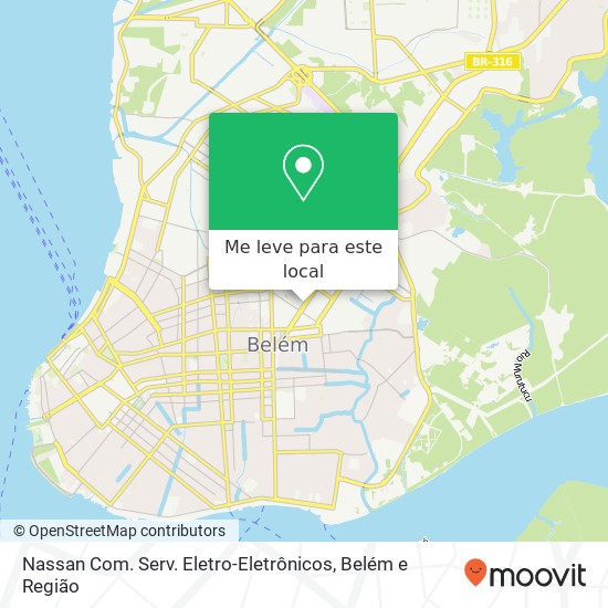 Nassan Com. Serv. Eletro-Eletrônicos mapa