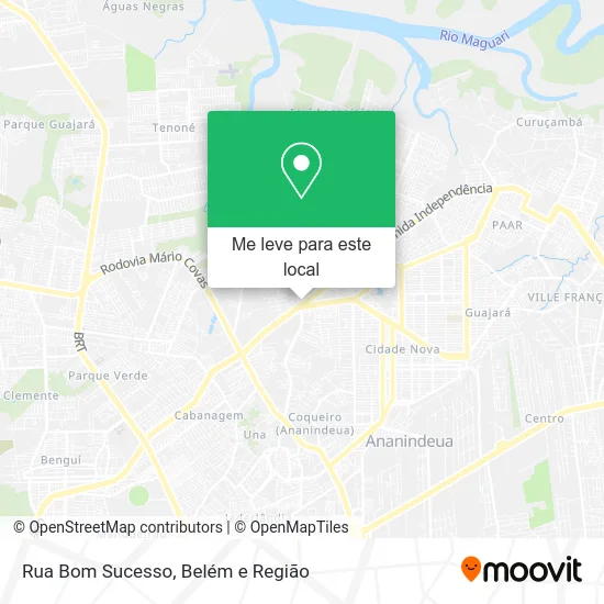 Rua Bom Sucesso mapa