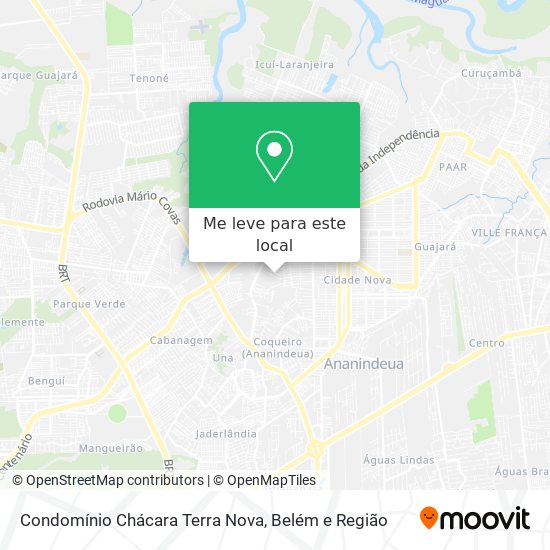 Condomínio Chácara Terra Nova mapa