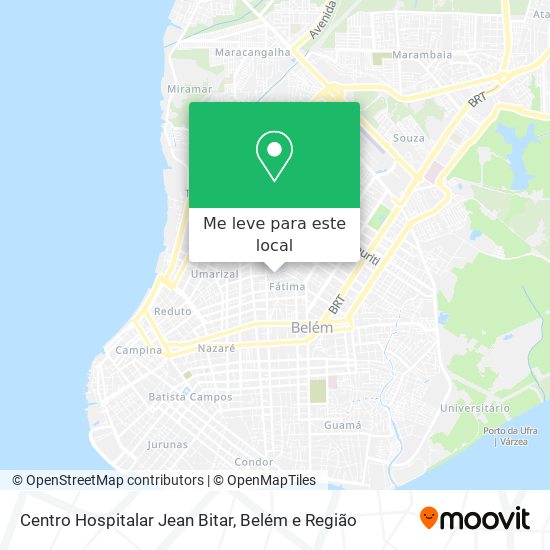 Centro Hospitalar Jean Bitar mapa