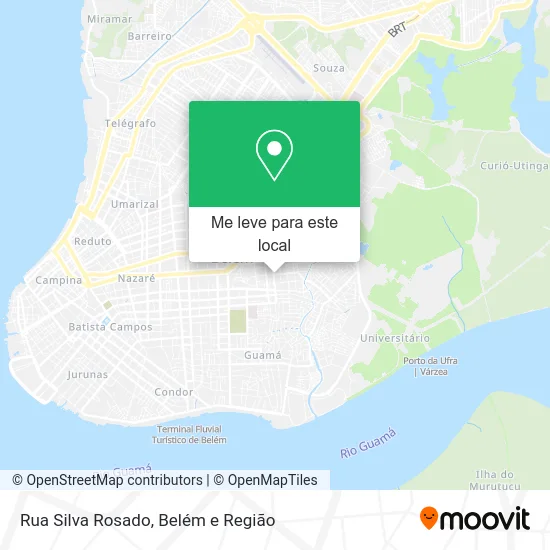 Rua Silva Rosado mapa