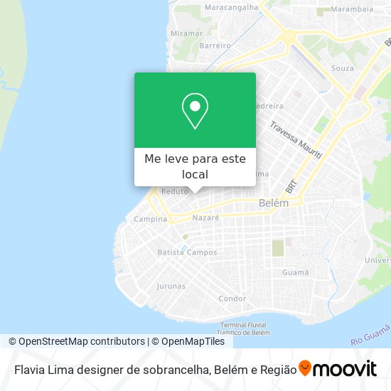 Flavia Lima designer de sobrancelha mapa