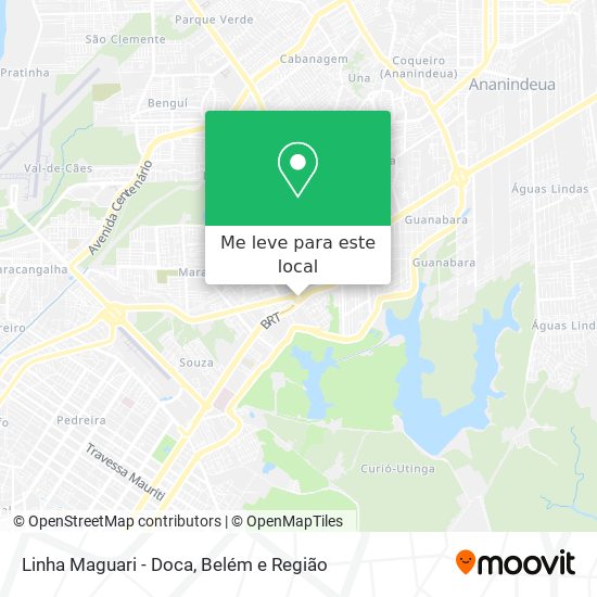 Linha Maguari - Doca mapa