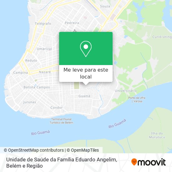 Unidade de Saúde da Família Eduardo Angelim mapa