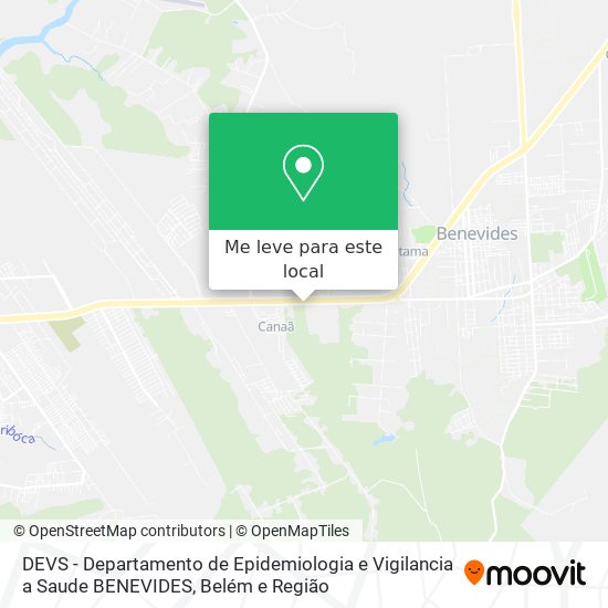 DEVS - Departamento de Epidemiologia e Vigilancia a Saude  BENEVIDES mapa
