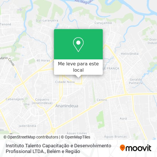 Instituto Talento Capacitação e Desenvolvimento Profissional LTDA. mapa