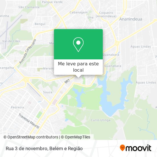Rua 3 de novembro mapa