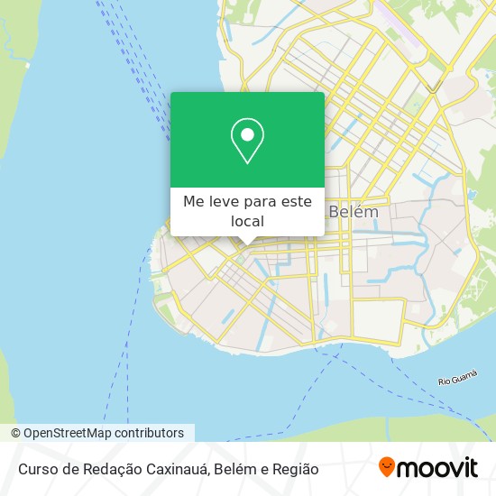 Curso de Redação Caxinauá mapa