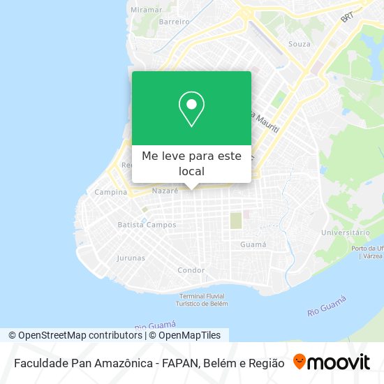 Faculdade Pan Amazônica - FAPAN mapa