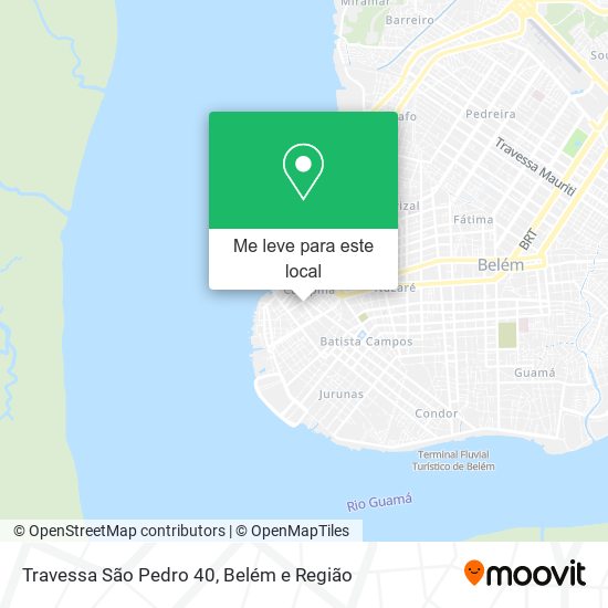 Travessa São Pedro 40 mapa