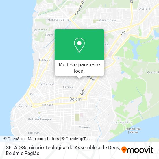 SETAD-Seminário Teológico da Assembleia de Deus mapa