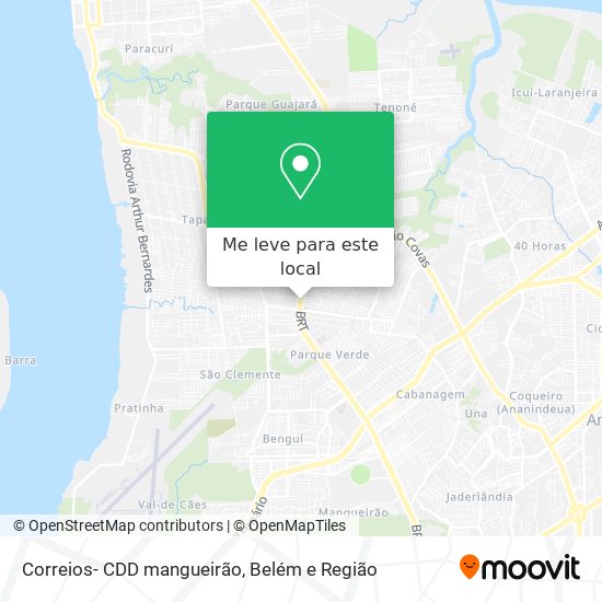 Correios- CDD mangueirão mapa